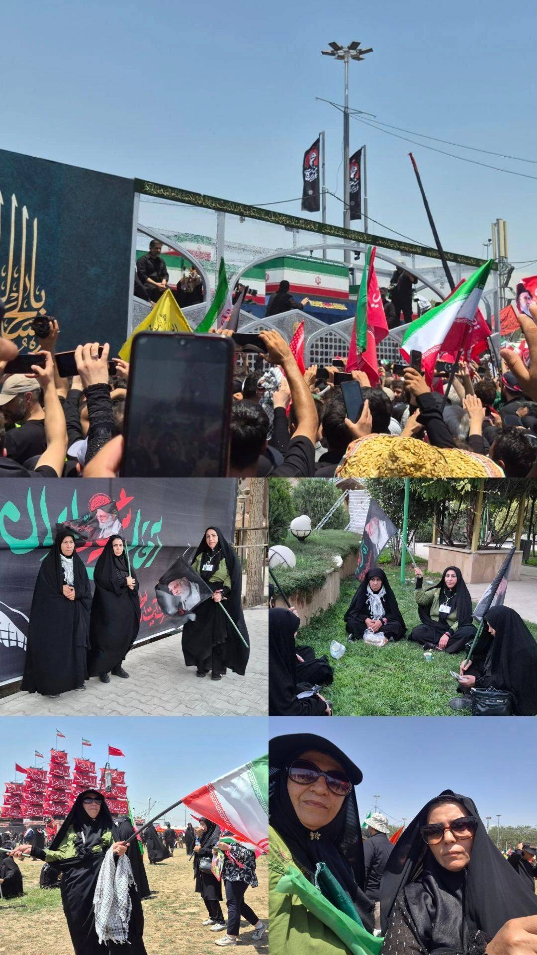 حضور هیئت ورزش‌های همگانی مشگین‌شهر در آیین تشییع پیکر مطهر رهبر شهید