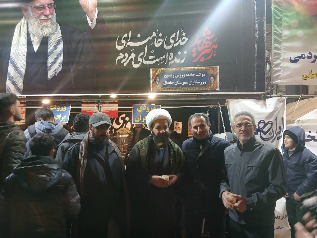 تداوم خدمت‌رسانی موکب ورزش و جوانان خلخال _ استان اردبیل با مشارکت هیأت‌های ورزشی