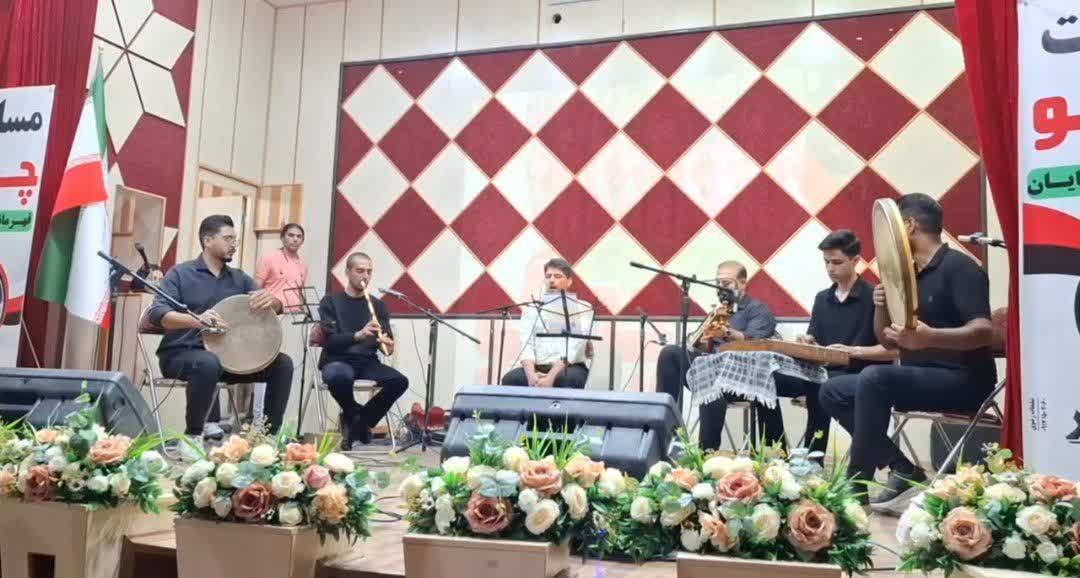 برای نخستین بار در کشور؛ سرود ملی چوگو در آباده رونمایی شد /افتخاری فرهنگی برای استان فارس و هنرمندان شهر جهانی منبت