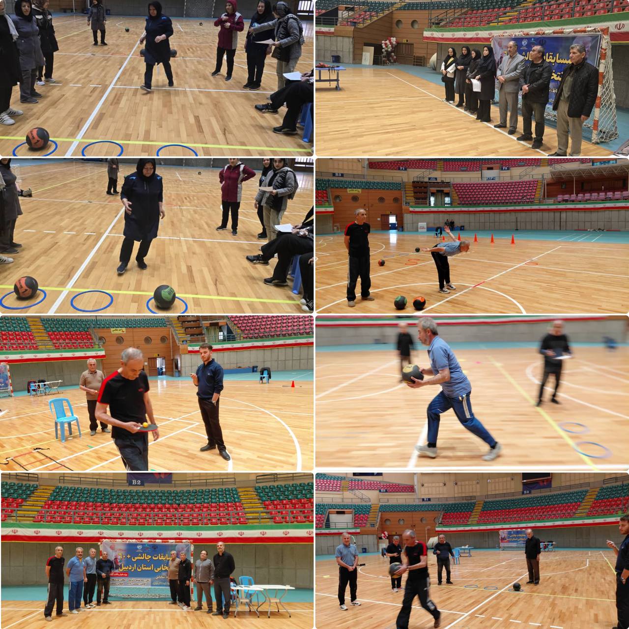 مسابقات چالشی مثبت ۶۰ سال سالمندان در اردبیل برگزار شد