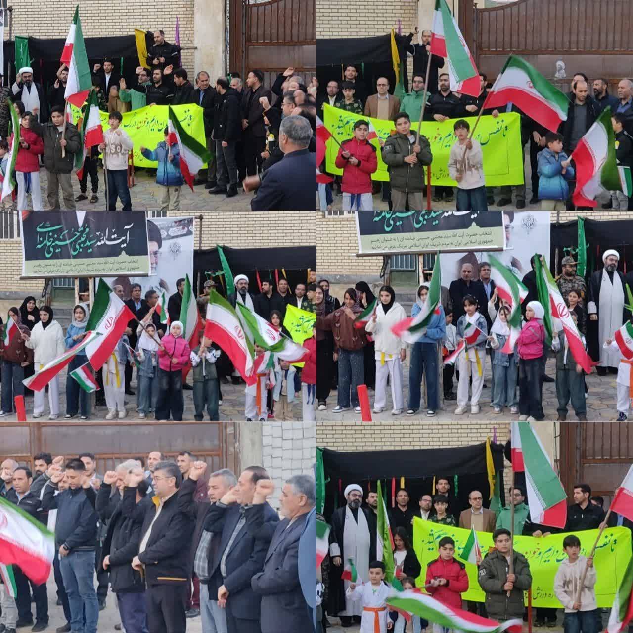 حضور پرشور ورزشکاران هیئت ورزشهای همگانی انگوت در سیامین روز «جنگ رمضان»؛ تجدید میثاق با رهبری و حمایت از رزمندگان