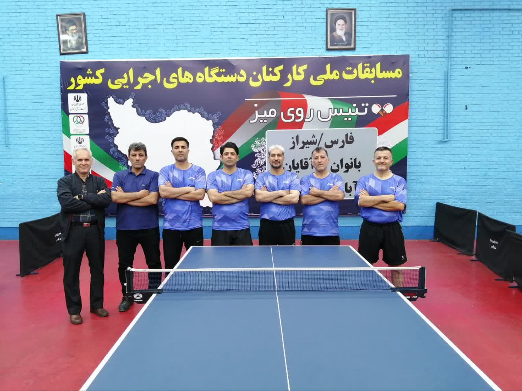 نماینده خوزستان نایب قهرمان مسابقات تنیس روی میز دستگاه های اجرایی کشور شد
