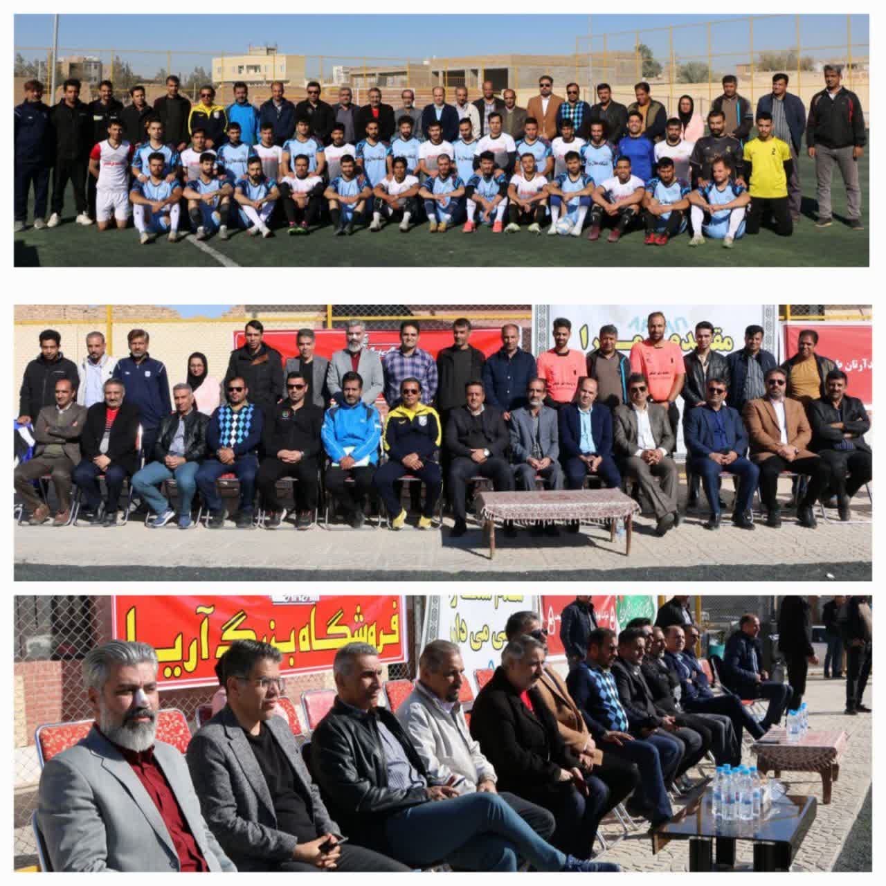 حضور مسئولین اداره کل ورزش و جوانان و هیات ورزشهای همگانی استان در اردوی تیم ملی مینی فوتبال در شهرستان اردکان یزد جهت حضور در جام ملتهای اسیا