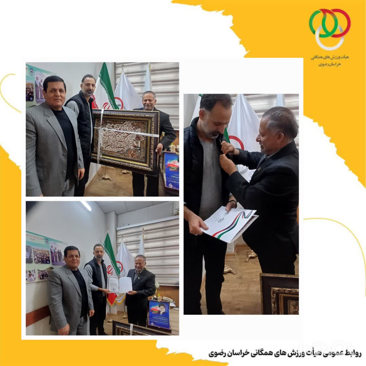 تجلیل از مسئول بسیج ورزشکاران