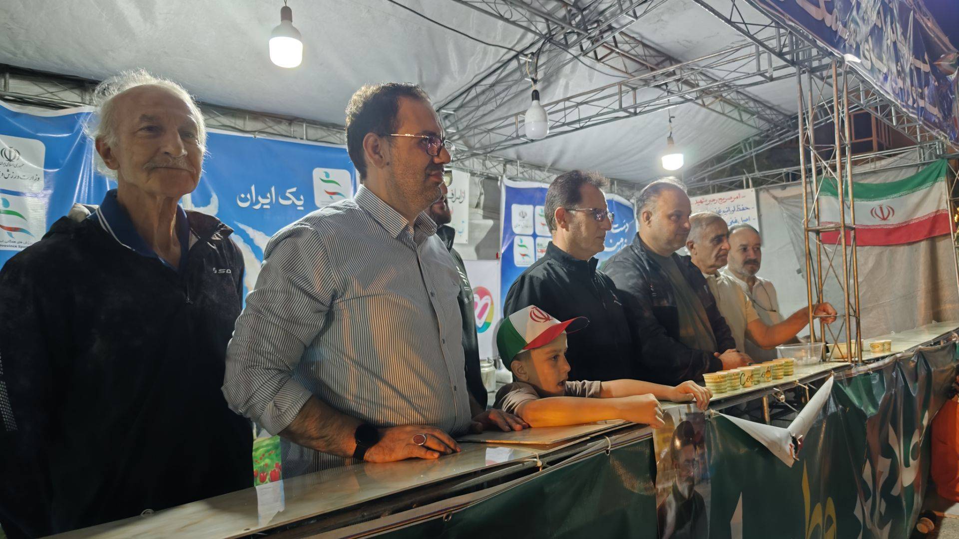  تداوم خدمت رسانی خاضعانه موکب فدراسیون ورزش‌های همگانی در شب هشتاد و چهارم از تجمعات شبانه