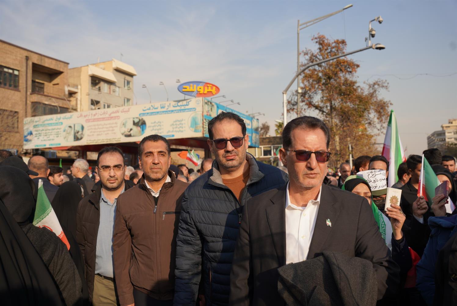 حضور رییس فدراسیون ورزشهای همگانی در خیزش میلیونی مردم ایران علیه تروریسم