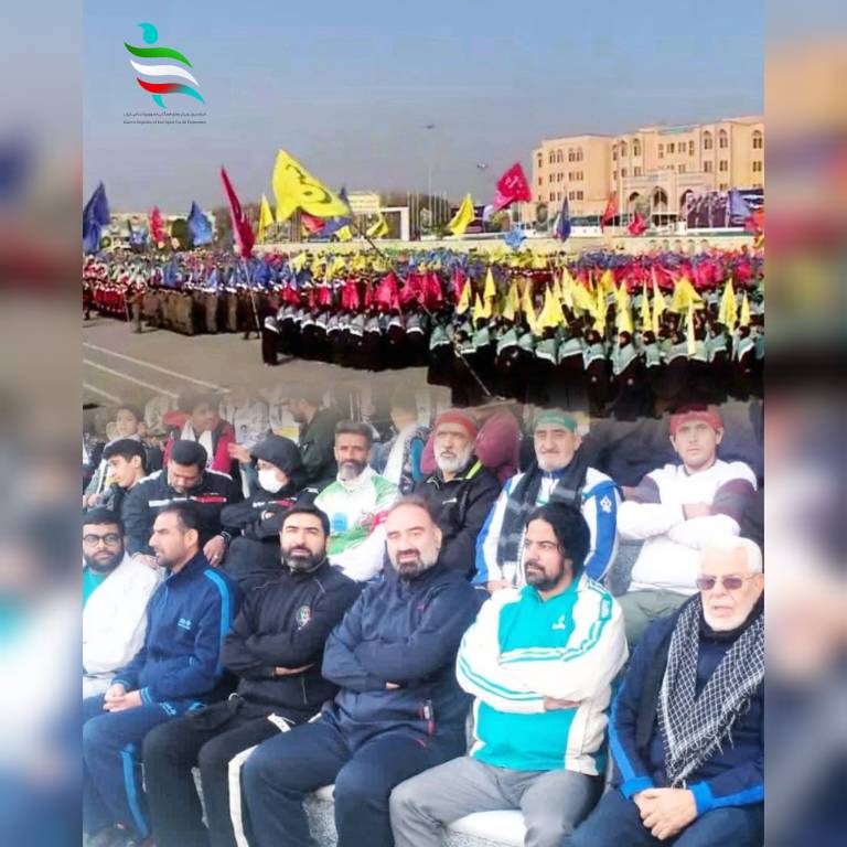 حضور مسئول فرهنگی و مسئولیت اجتماعی فدراسیون در رزمایش ۱۰ هزار نفری بسیجیان تهران